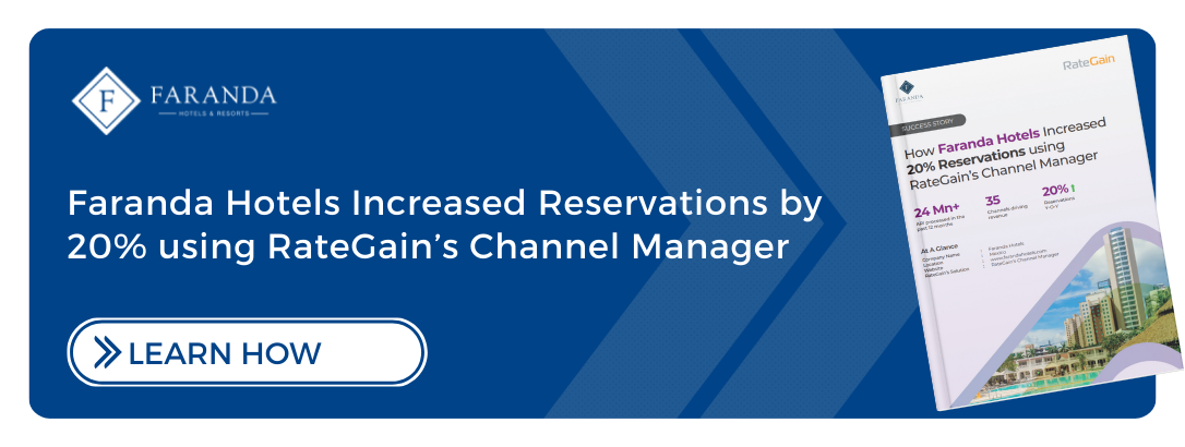 Faranda Hotels Increased Reservations by 20% using RateGain’s Channel Manager