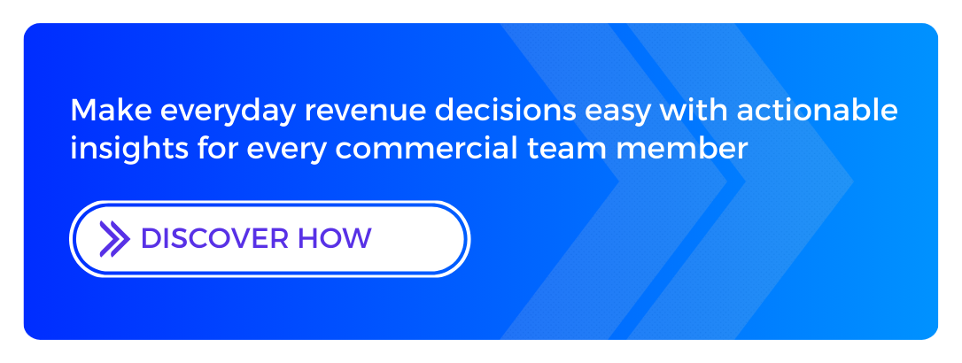Make everyday revenue decisions easy with actionable insights for every commercial team member