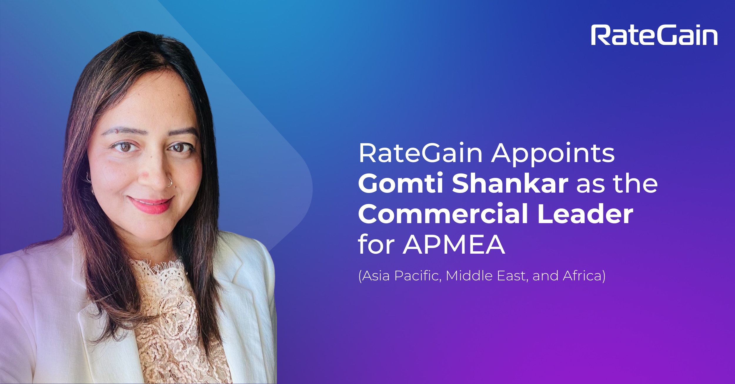 RateGain announces the appointment of Gomti Shankar as its Commercial Leader for the Asia Pacific, Middle East, and Africa Region