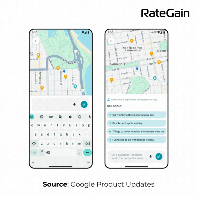 Google Experiments with Generative AI in Maps
