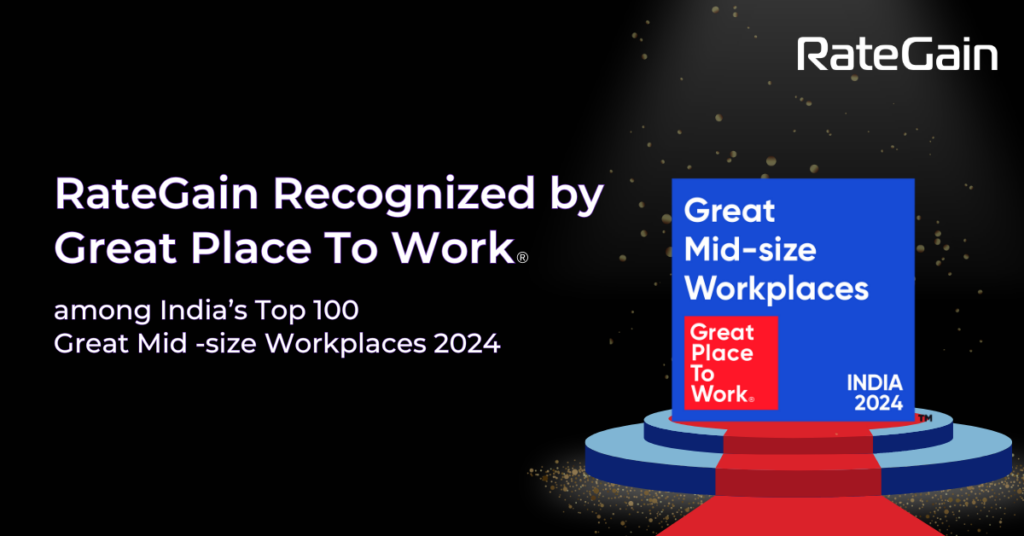 RateGain Recognized by Great Place To Work AMong India's Top 100 Mid-Size