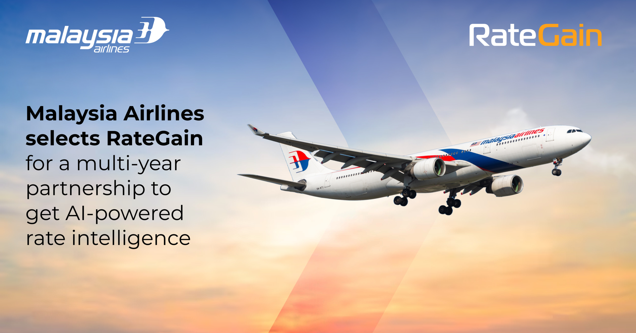 Malaysia Airlines selects RateGain for a multi-year partnership to get AI-powered rate intelligence