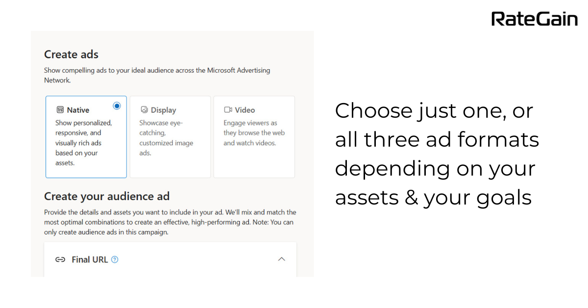 Choose Ad Format in Microsoft Ads