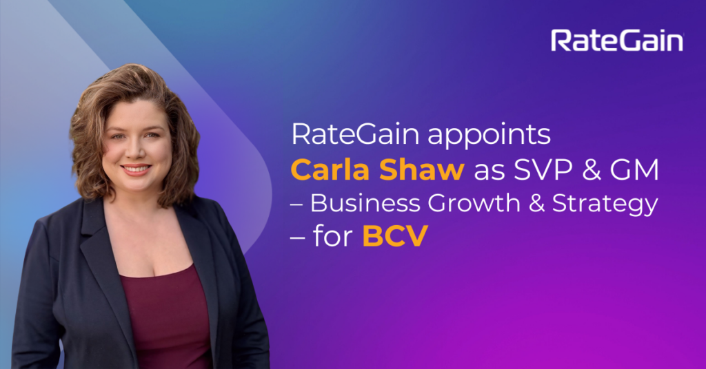 RateGain appoints Carla Shaw as SVP & GM for BCV