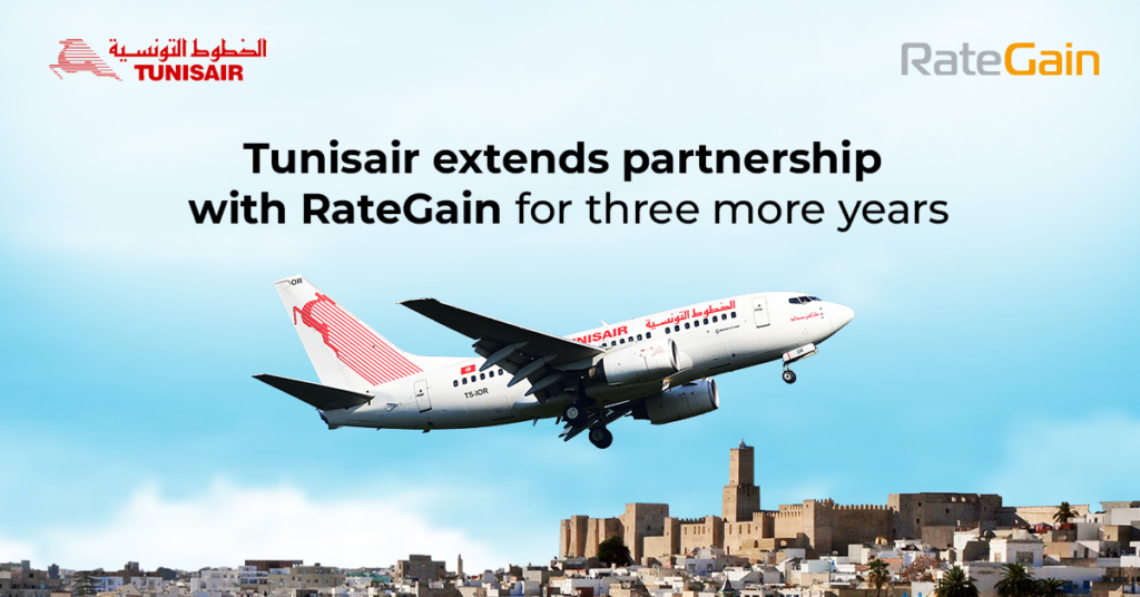 Tunisair Extends Partnership with RateGain for Three More Years