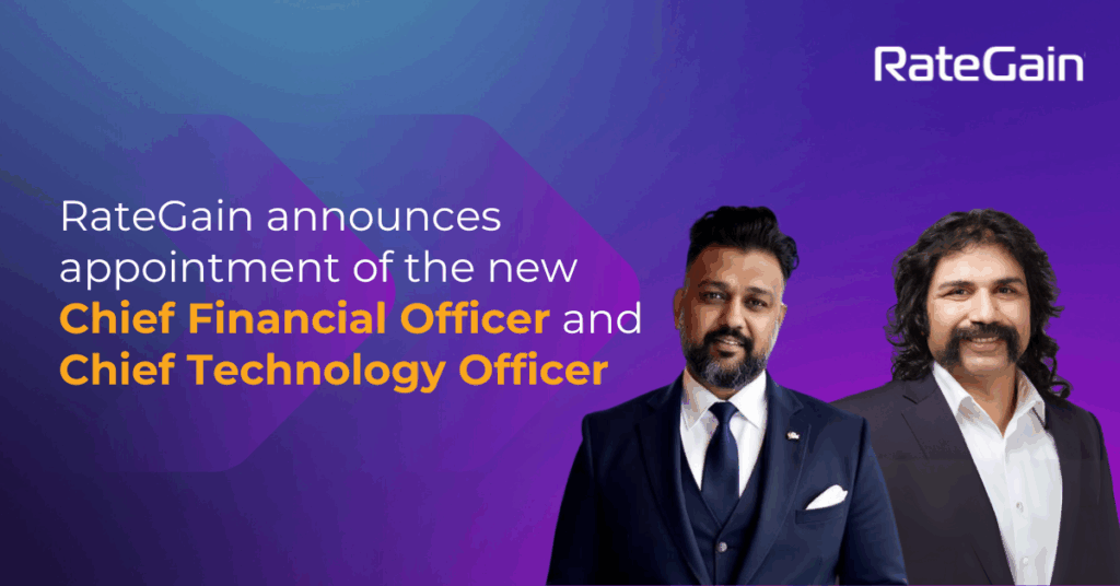 RateGain announces appointment of new Chief Financial Officer and Chief Technology Officer