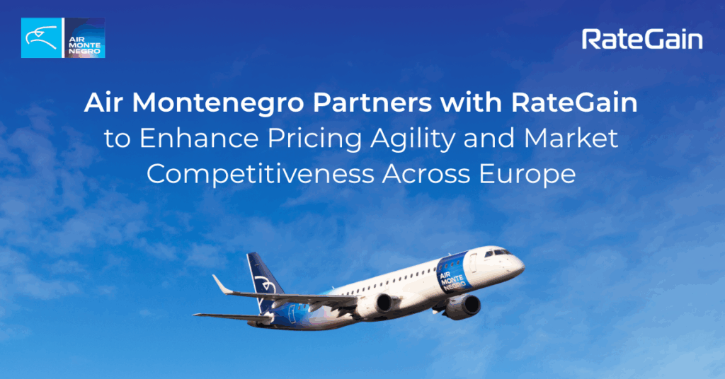Air Montenegro Partners with RateGain to Enhance Pricing Agility and Market Competitiveness Across Europe