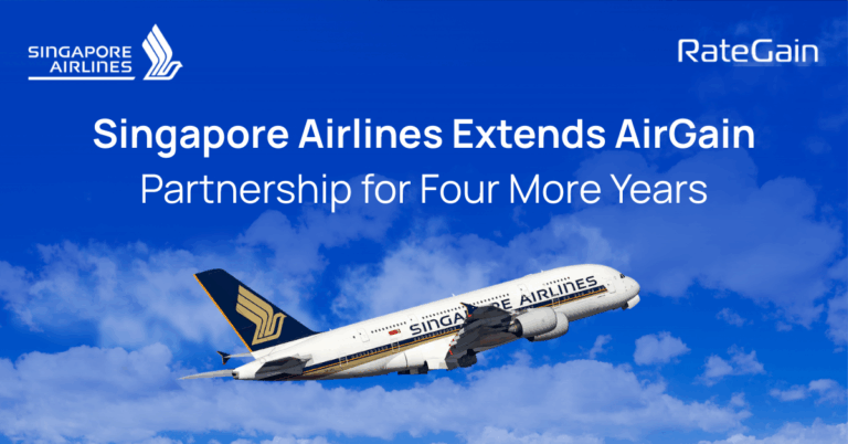Singapore Airlines Extends Long-Standing Partnership with RateGain for Four More Years