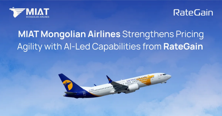 MIAT Mongolian Airlines Strengthens Pricing Agility with AI-Led Capabilities from RateGain