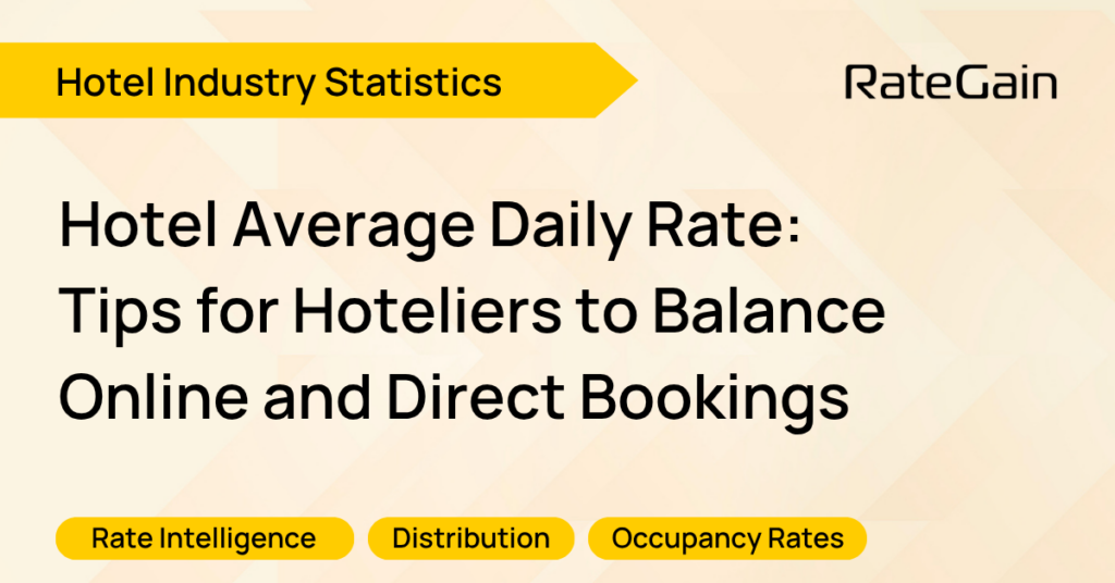 hotel ADR: balancing online and direct bookings